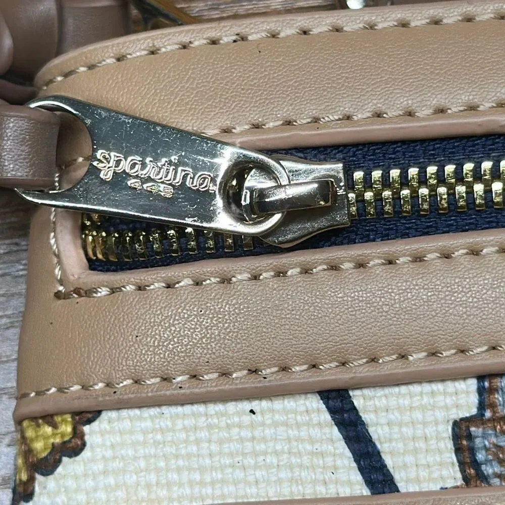 Spartina 449 Crossbody Bag Daufuskie Island Gold Hardware Purse Pocketbook Handb